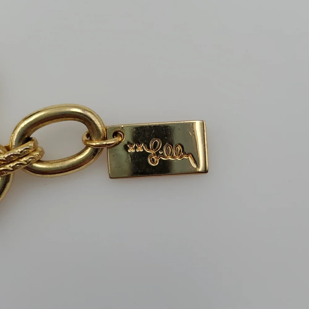 Lilly Pulitzer Gold Tone Alligator Necklace - Picture 8 of 11